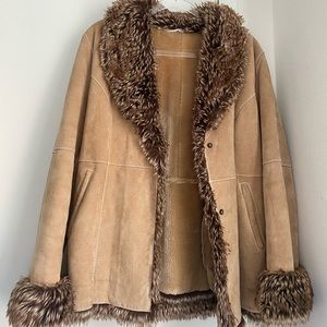 Penny Lane Faux Fur Trim Vintage Coat Marvin Richards